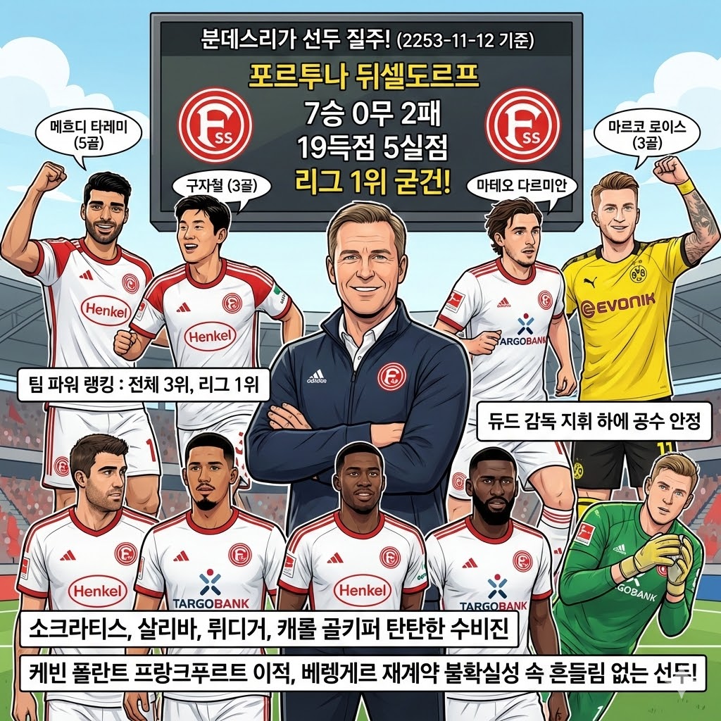 [돌풍] 뒤셀도르프, 분데스리가 초반 점령!